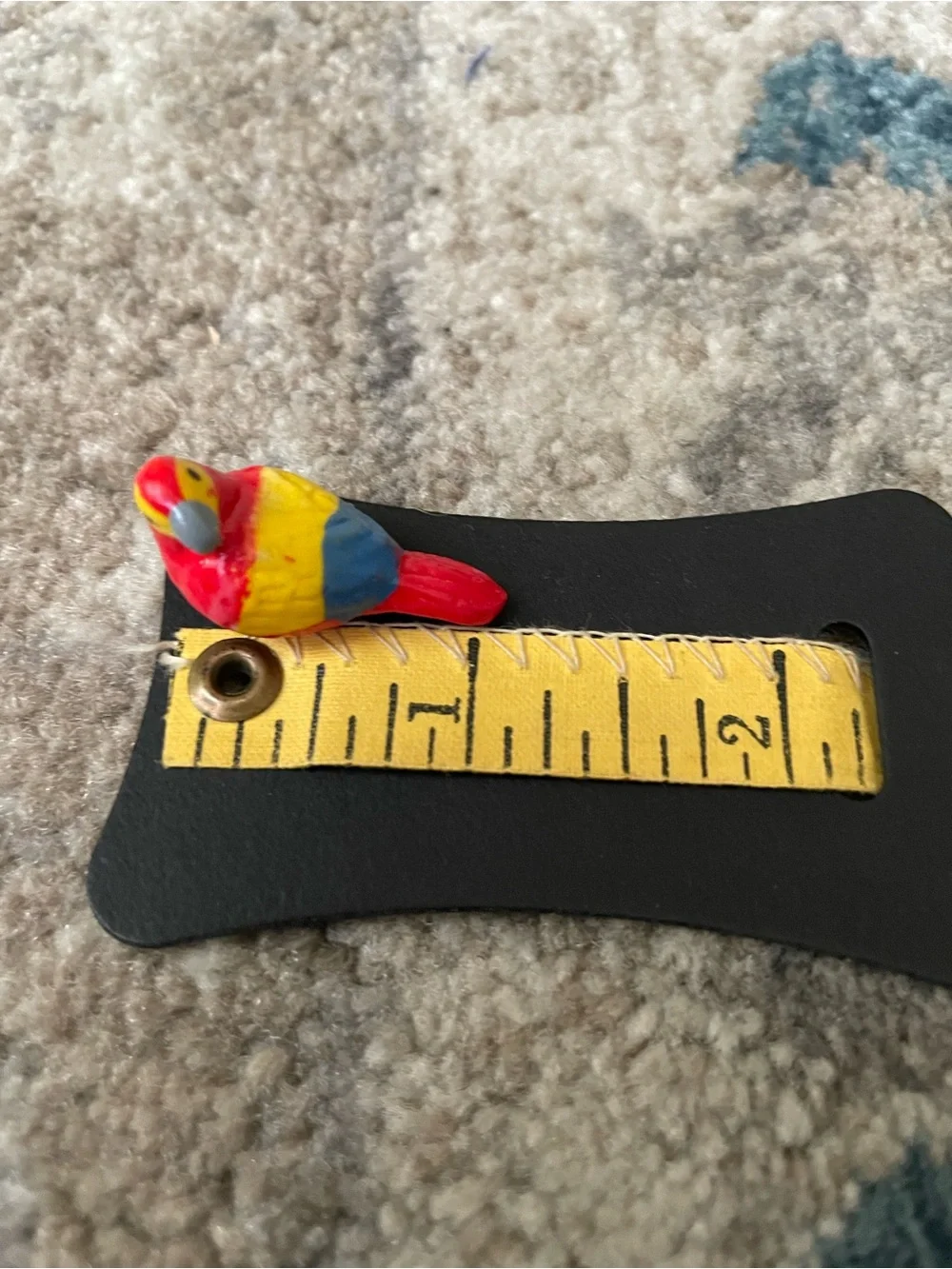 Colorful Ceramic Parrot Jewelry Trinket Box - with Baby Parrot. 🦜